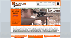 Desktop Screenshot of jgairguns.biz