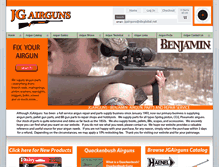 Tablet Screenshot of jgairguns.biz